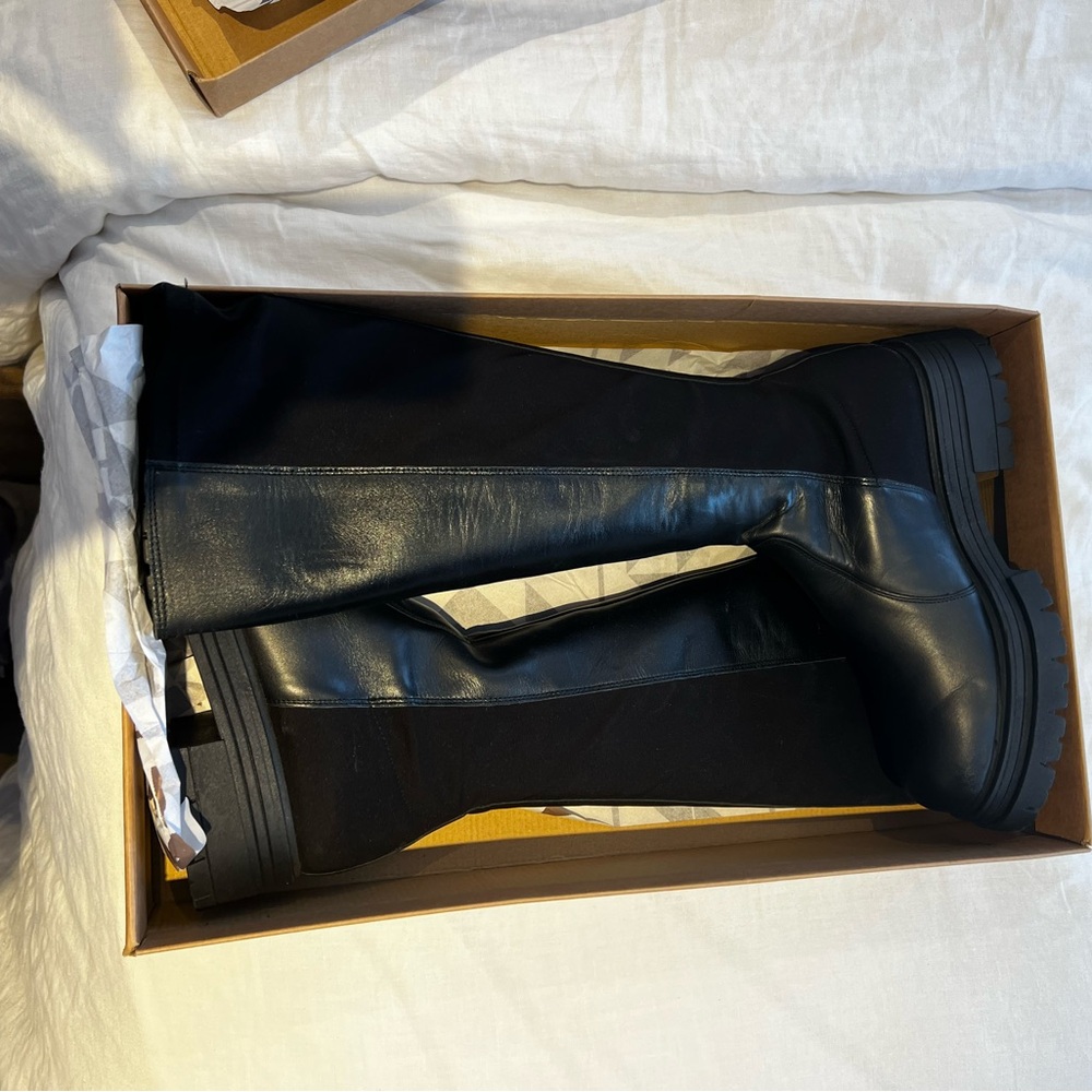 Anthropologie Black Over the Knee Boots